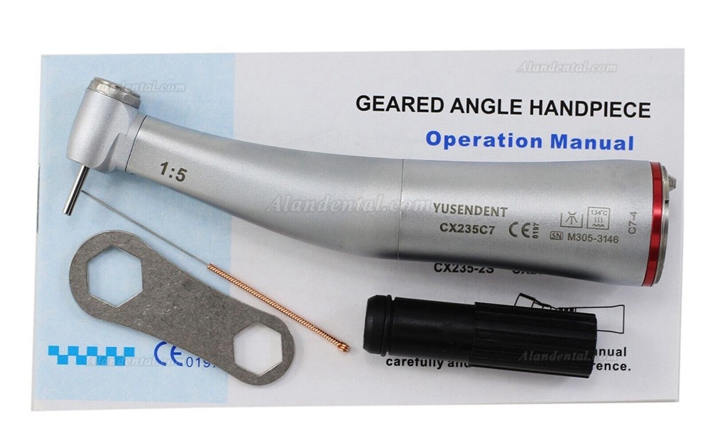 Yusendent CX235C7-4 Dental 1:5 Mini Head Contra Angle (Fiber Optic Inner Water)